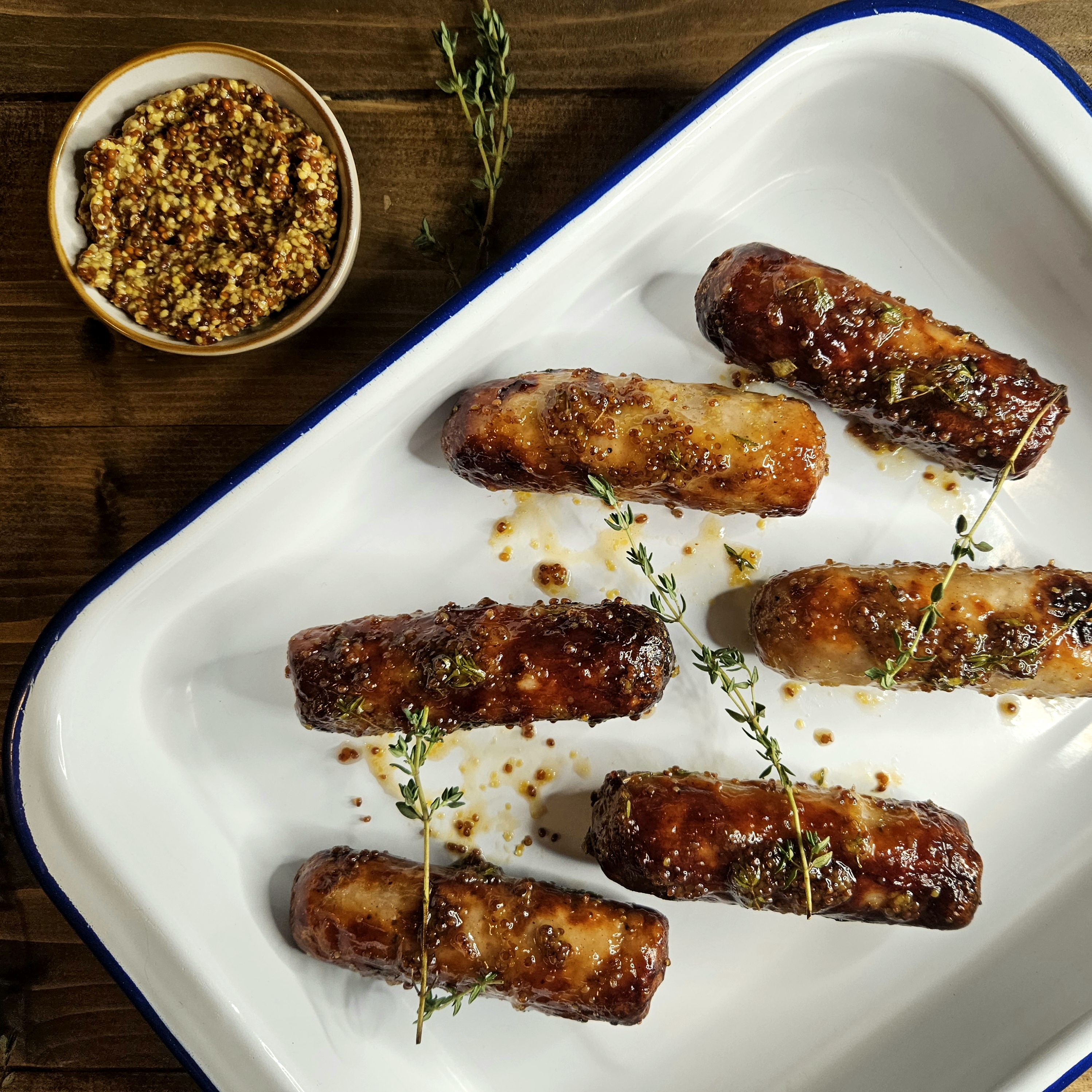 Honey & Mustard Glazed Sausages