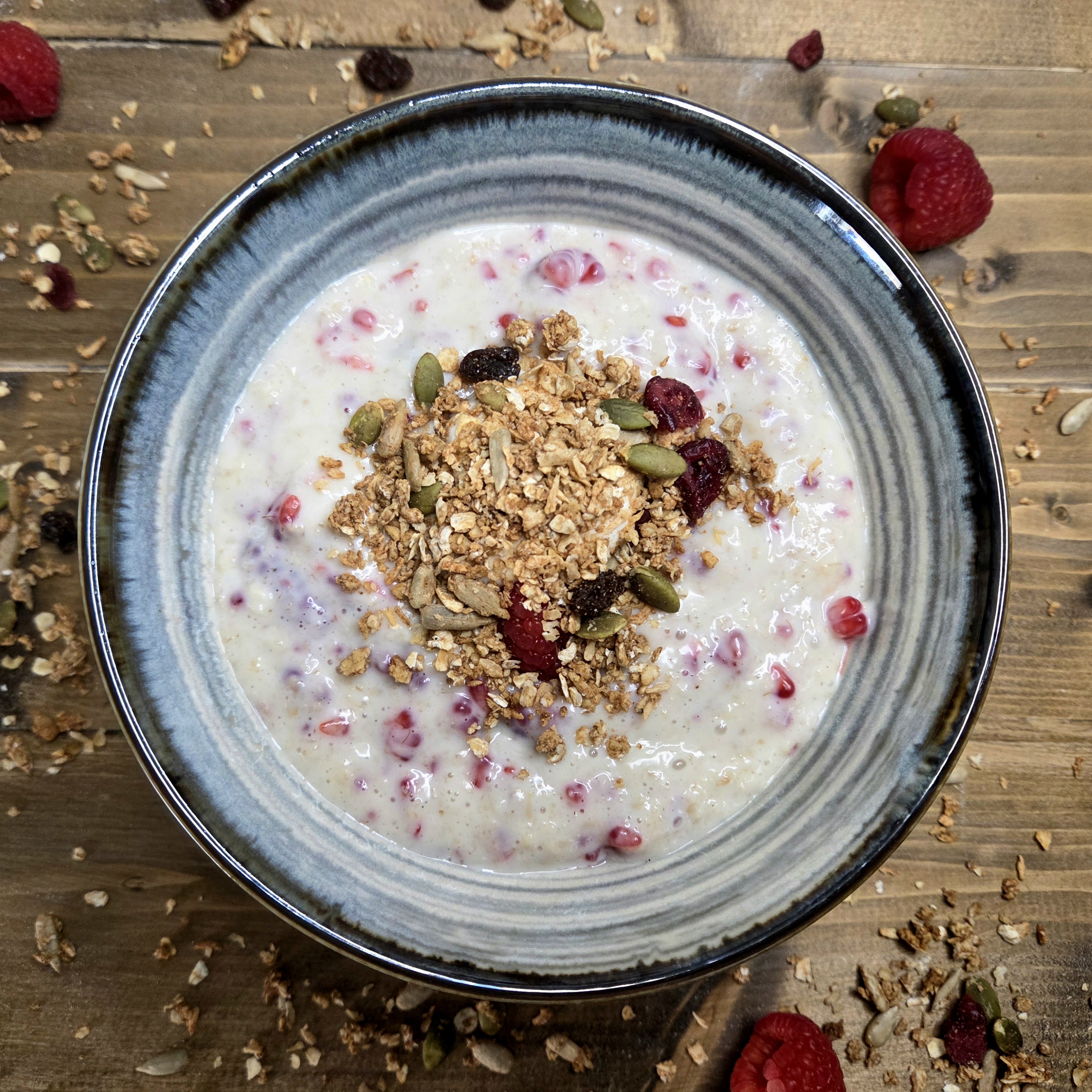 Raspberry & White Chocolate Porridge