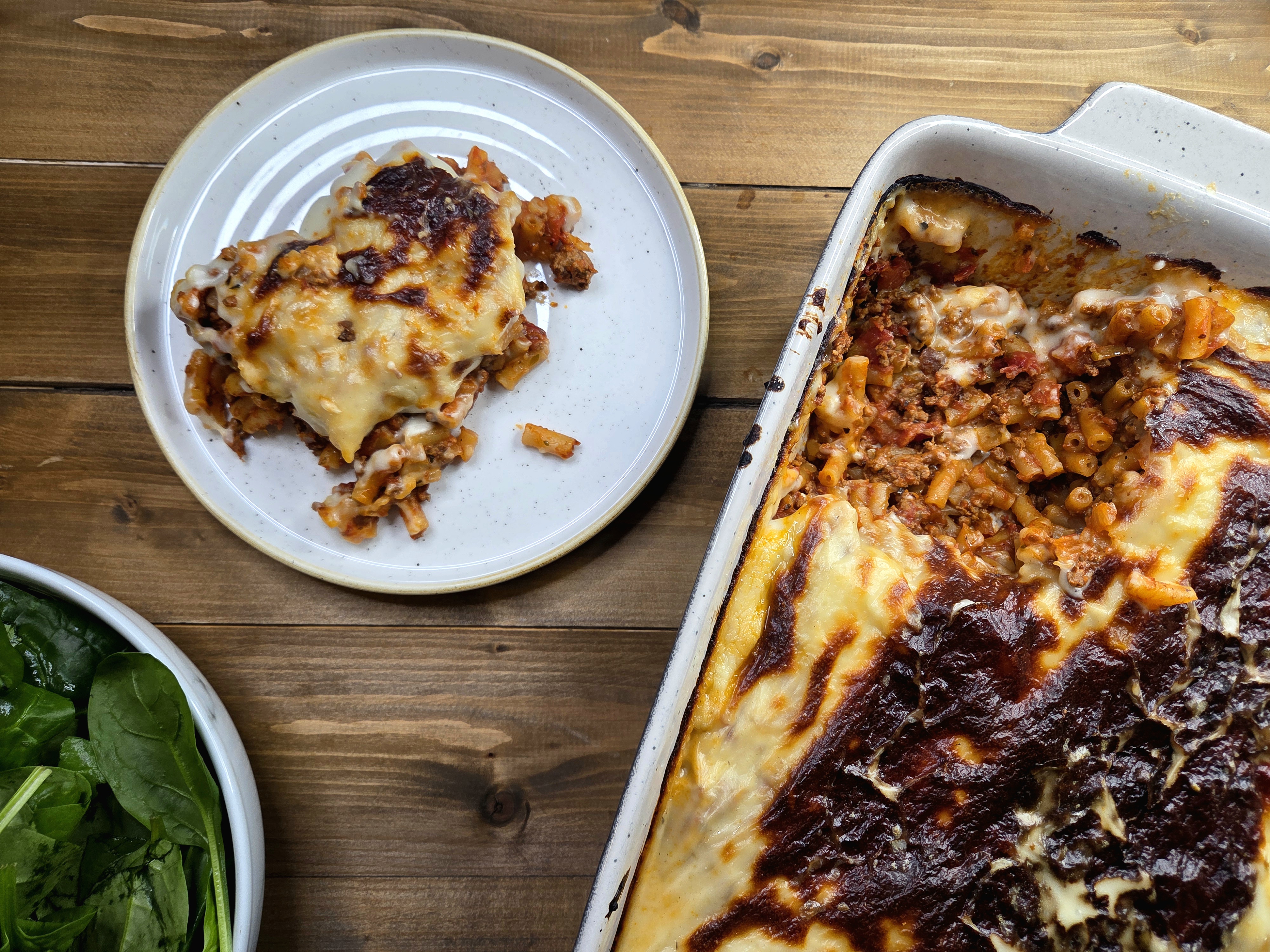 Greek-Inspired Lamb Pasta Bake